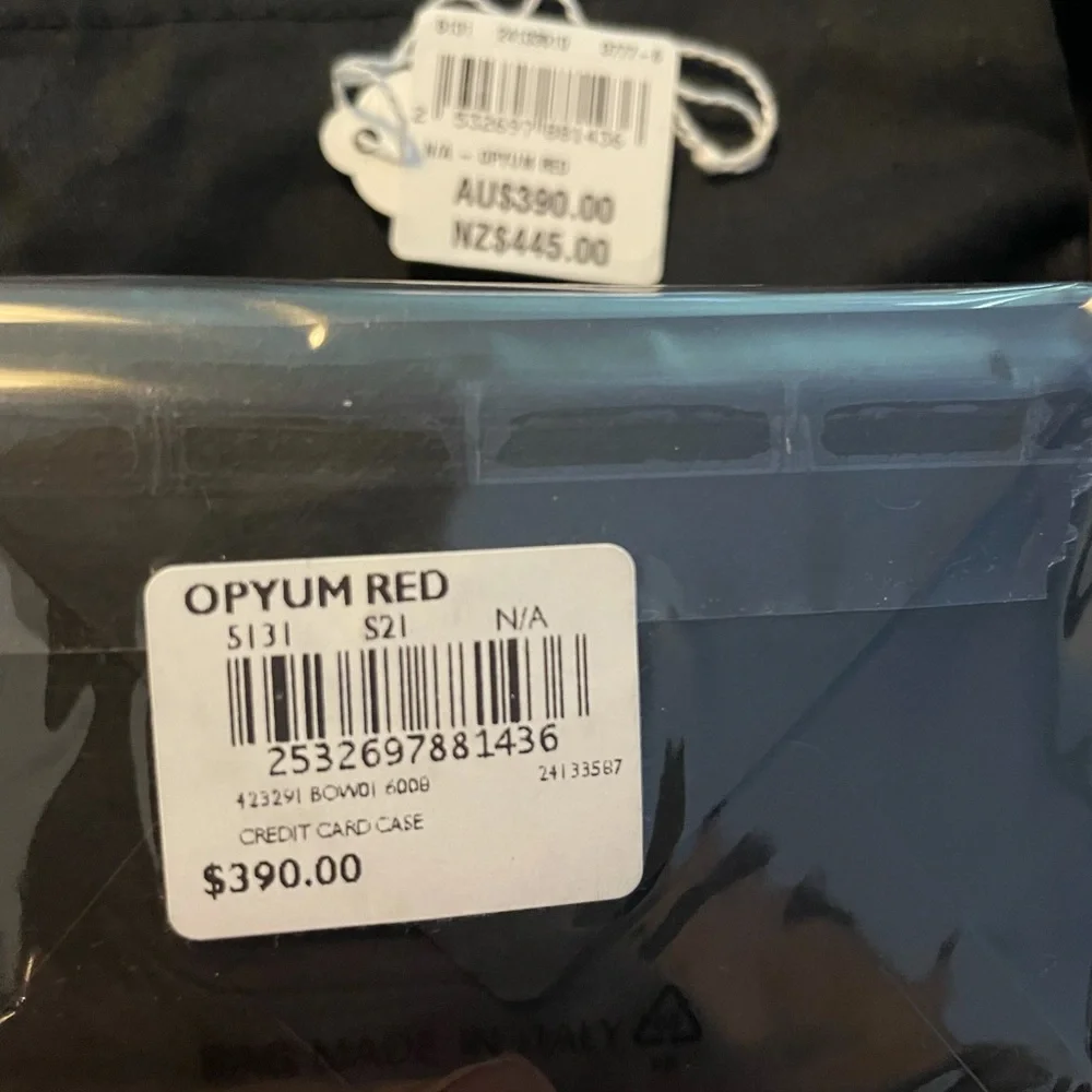 Saint Laurent YSL credit card case Opyum Red - Picture 5 of 9